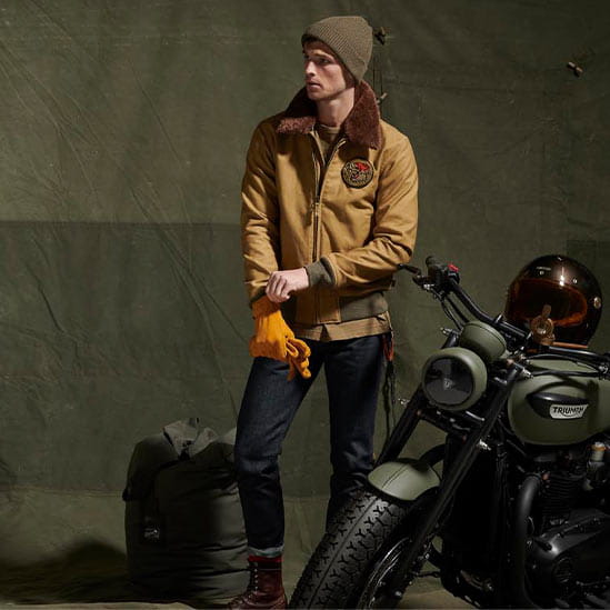 Triumph bomber jacket online